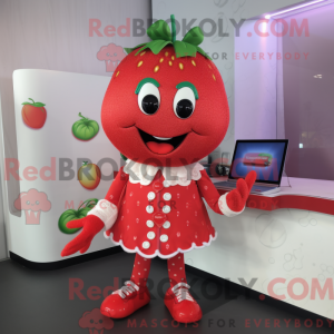 Strawberry mascot costume...