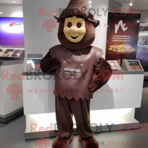 Chocolates mascot costume...