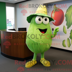 Lime Green Tomato mascot...