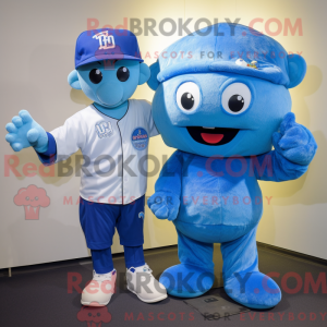 Blue Pho mascot costume...
