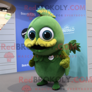 Olive Betta Fish mascot...