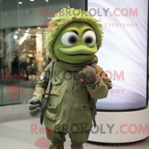Olive Betta Fish mascot...