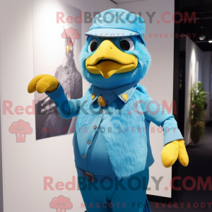 Sky Blue Canary mascot...