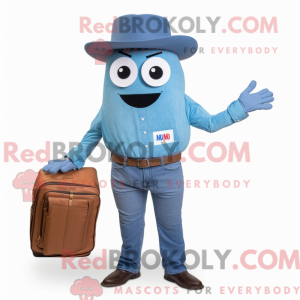 Blue Pho mascot costume...
