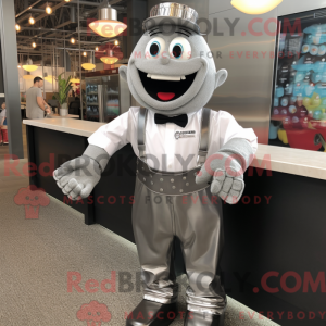 Silver Bbq Ribs maskot...