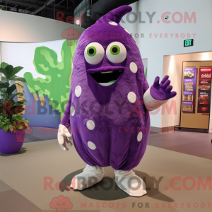 Purple Cucumber mascot...
