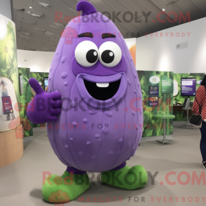 Purple Cucumber mascot...