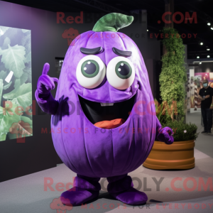 Purple Cucumber mascot...