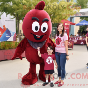 Maroon Cherry mascot...