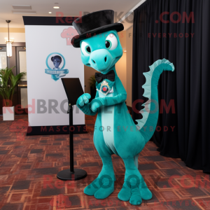 Teal Seahorse mascot...