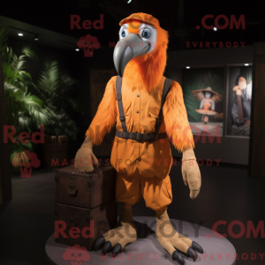 Orange Vulture Maskottchen...