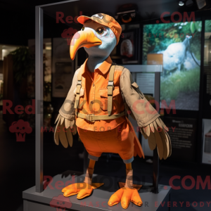 Orange Vulture Maskottchen...