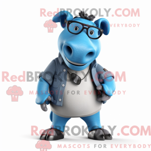 Blauer Tapir Maskottchen...