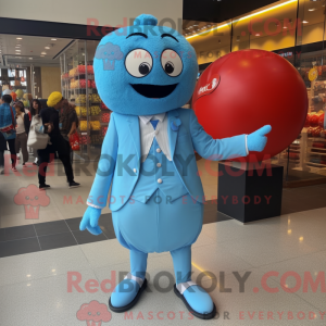 Sky Blue Meatballs mascot...