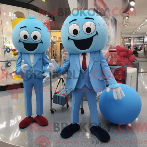Sky Blue Meatballs maskot...