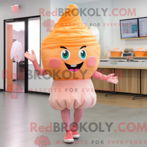 Peach Cupcake Maskottchen...