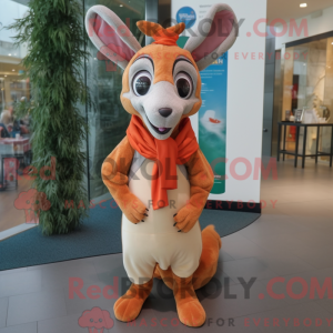 Peach Kangaroo mascot...