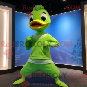 Lime Green Gosling mascot...
