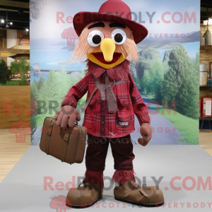 Maroon Scarecrow maskot...