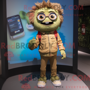 Tan But mascot costume...