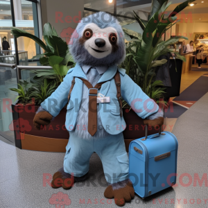 A máscara Sky Blue Sloth...