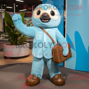 A máscara Sky Blue Sloth...