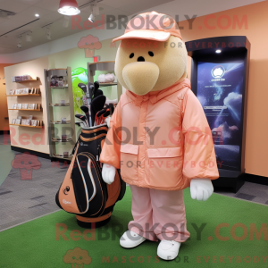 Peach Golf Bag máscara de...