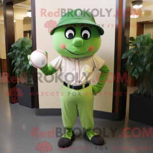 Olive Baseball Ball mascot...