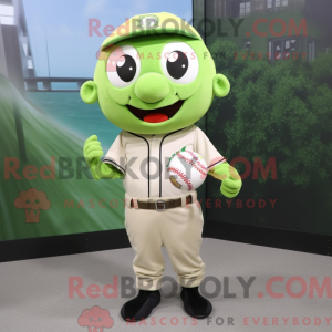 Olive Baseball Ball mascot...