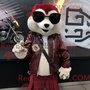 Maroon Ermine mascot...