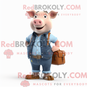 Grise maskot kostume...