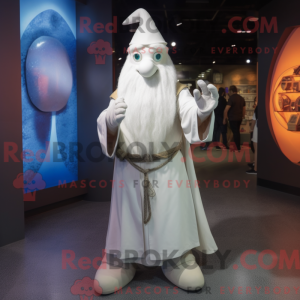 White Wizard maskot kostume...