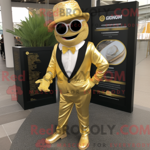 Costume mascotte de Gold...