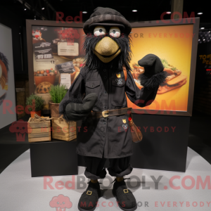 Black Scarecrow mascot...