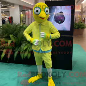 Lemon Yellow Pigeon mascot...