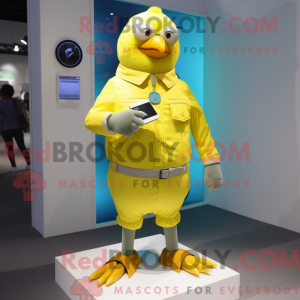 Lemon Yellow Pigeon mascot...