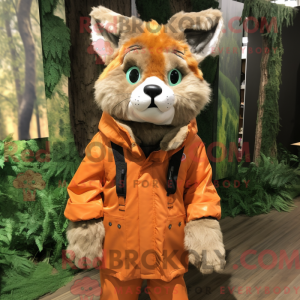 Orange Bobcat mascot...