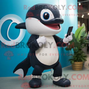 Cream Killer Whale mascot...