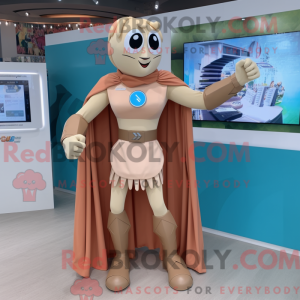 Tan Superhelte maskot...