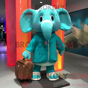 Turkis elefant maskot...