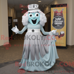 Gray Ghost mascot costume...