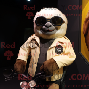 Cream Sloth mascot costume...