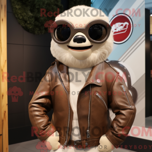 Cream Sloth mascot costume...