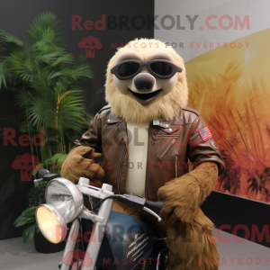 Cream Sloth mascot costume...