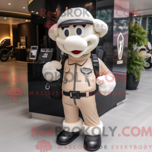 Cream Aglet maskot kostume...