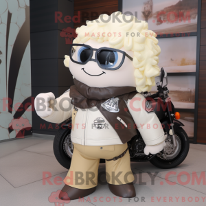 Cream Aglet mascot costume...