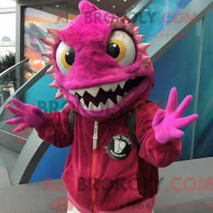Magenta Piranha máscara de...