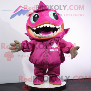 Magenta Piranha máscara de...