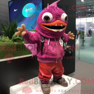 Magenta Piranha máscara de...