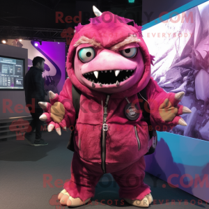 Magenta Piranha máscara de...